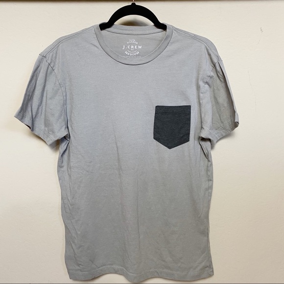 j crew slim washed pocket tee